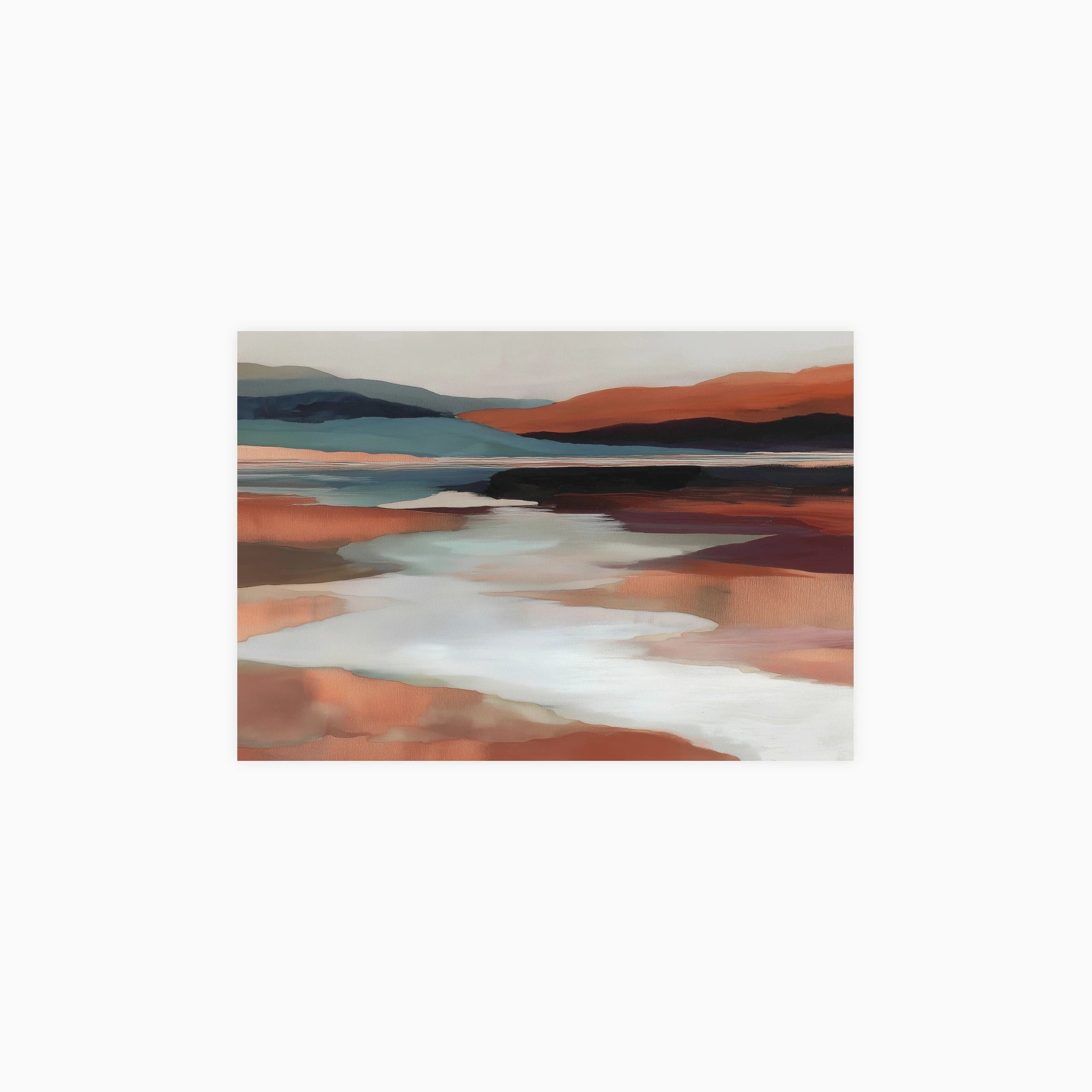 Desert Horizon Lines Poster