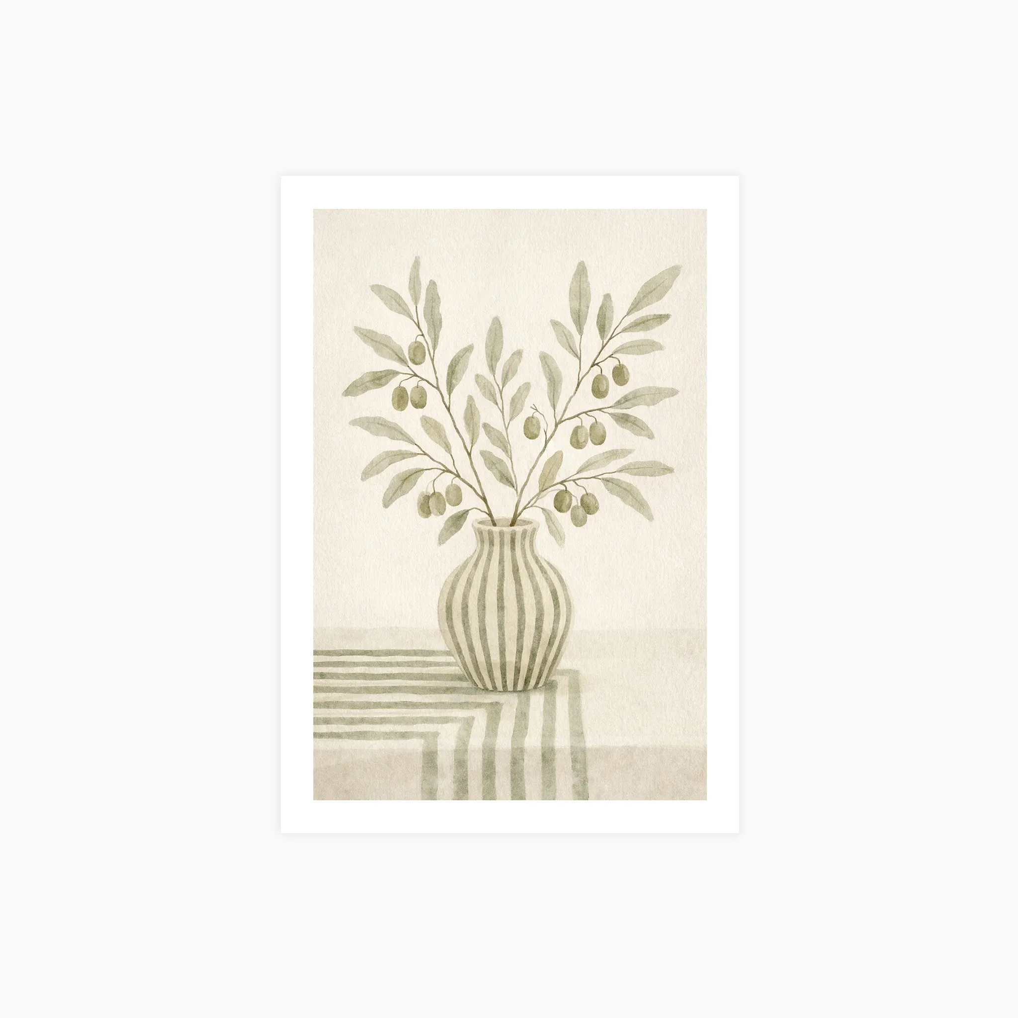 Olive Branch Still Life Poster