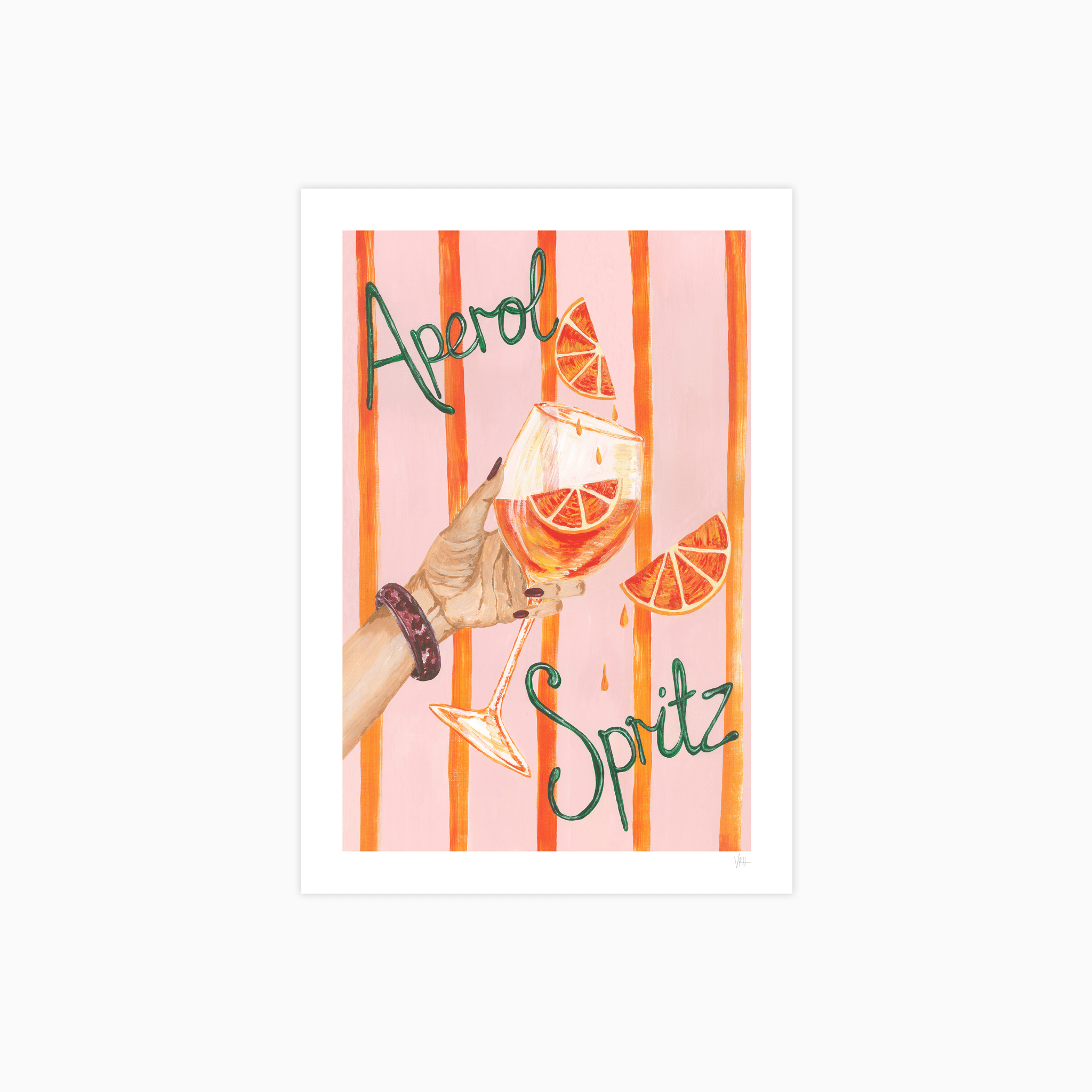 Aperol Spritz Cocktail Poster