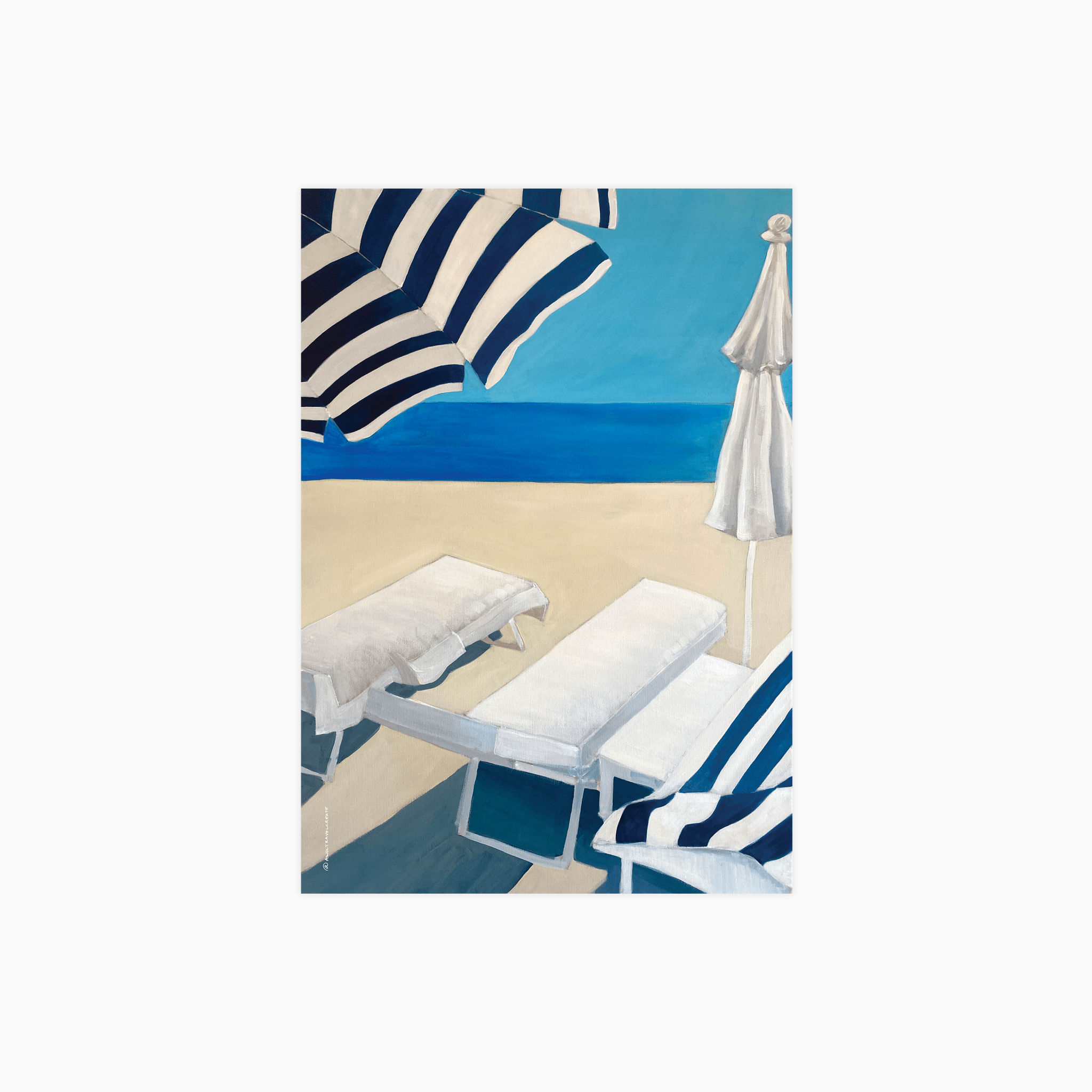 French Riviera Beach Poster