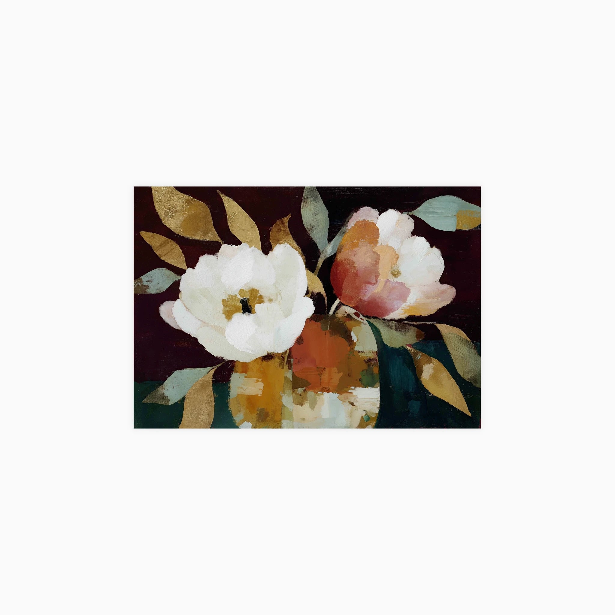 Tulips in Glass Vase Poster