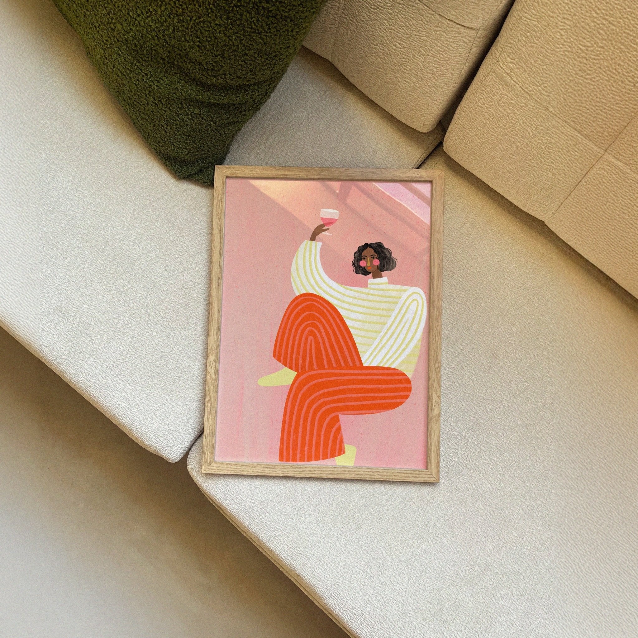 The Woman with the Glass of Wine Poster