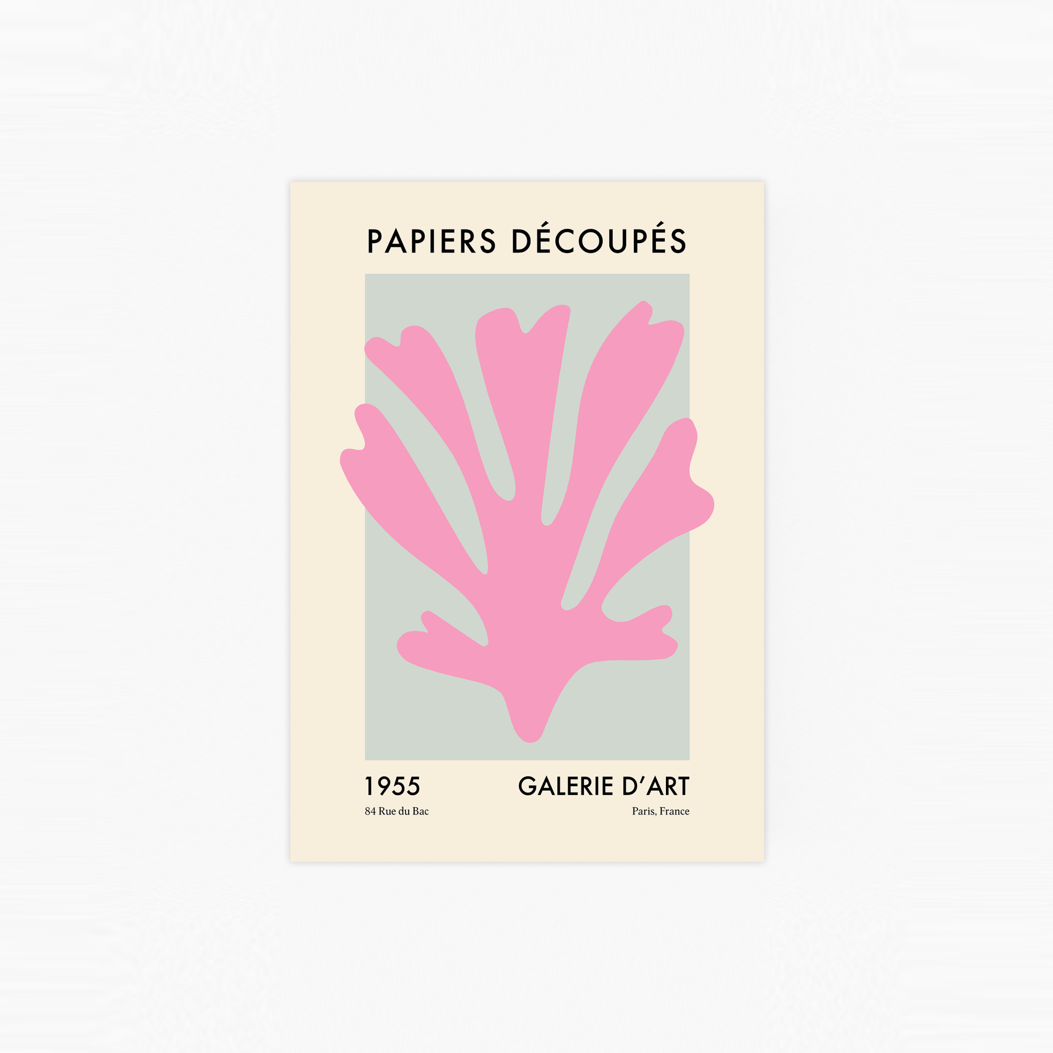 Papiers Découpés Pink Poster
