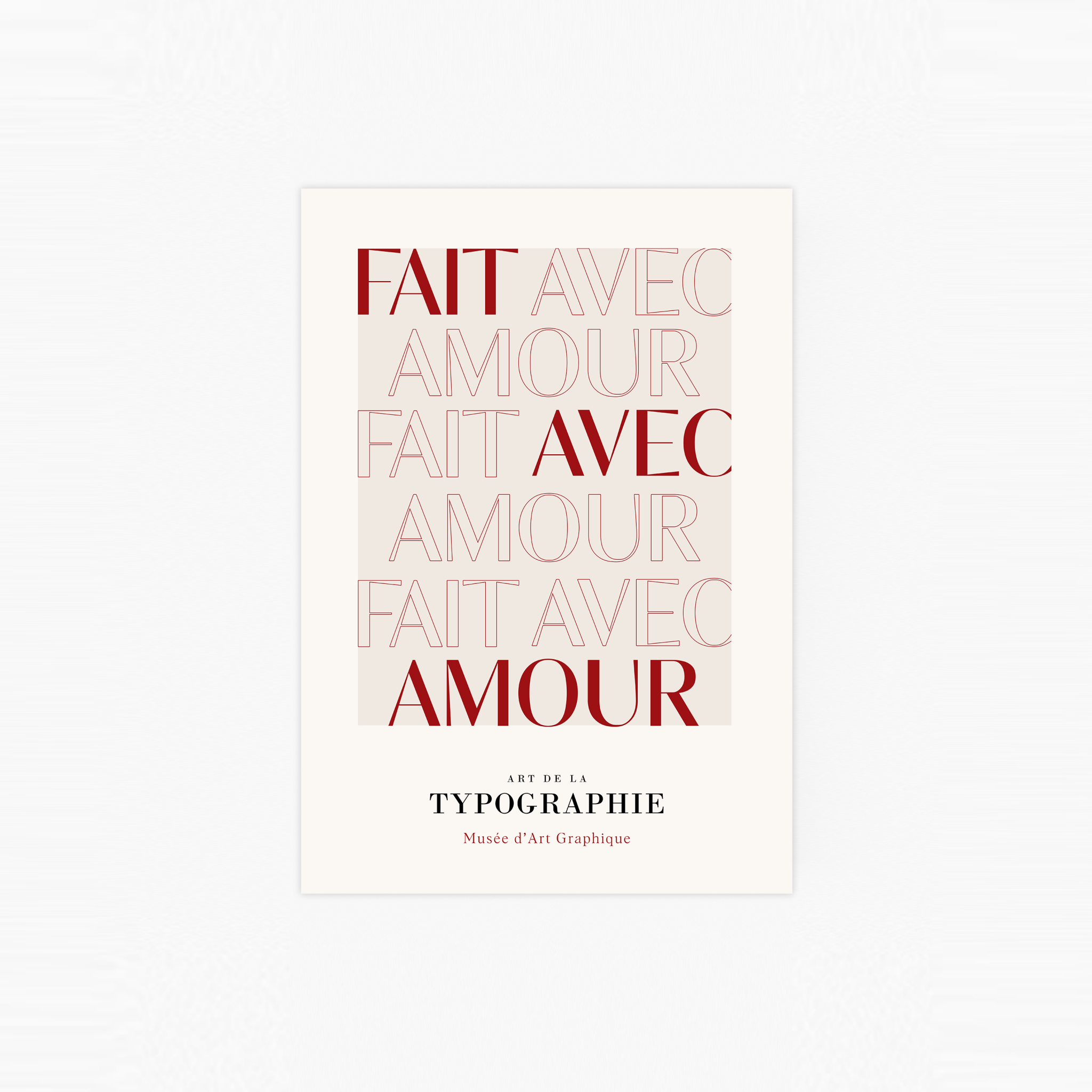 Fait Avec Amour Poster