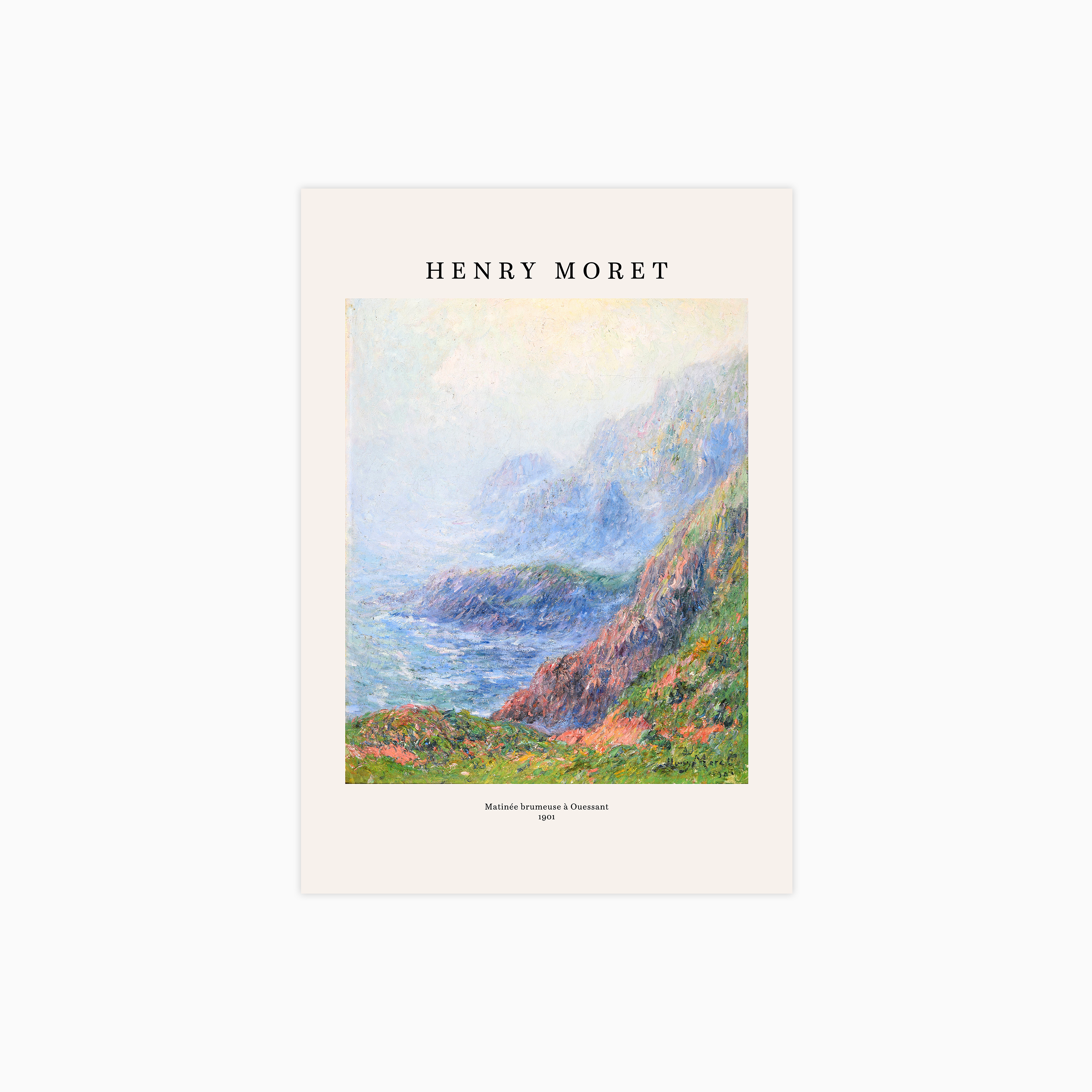 Matinée brumeuse à Ouessant Poster