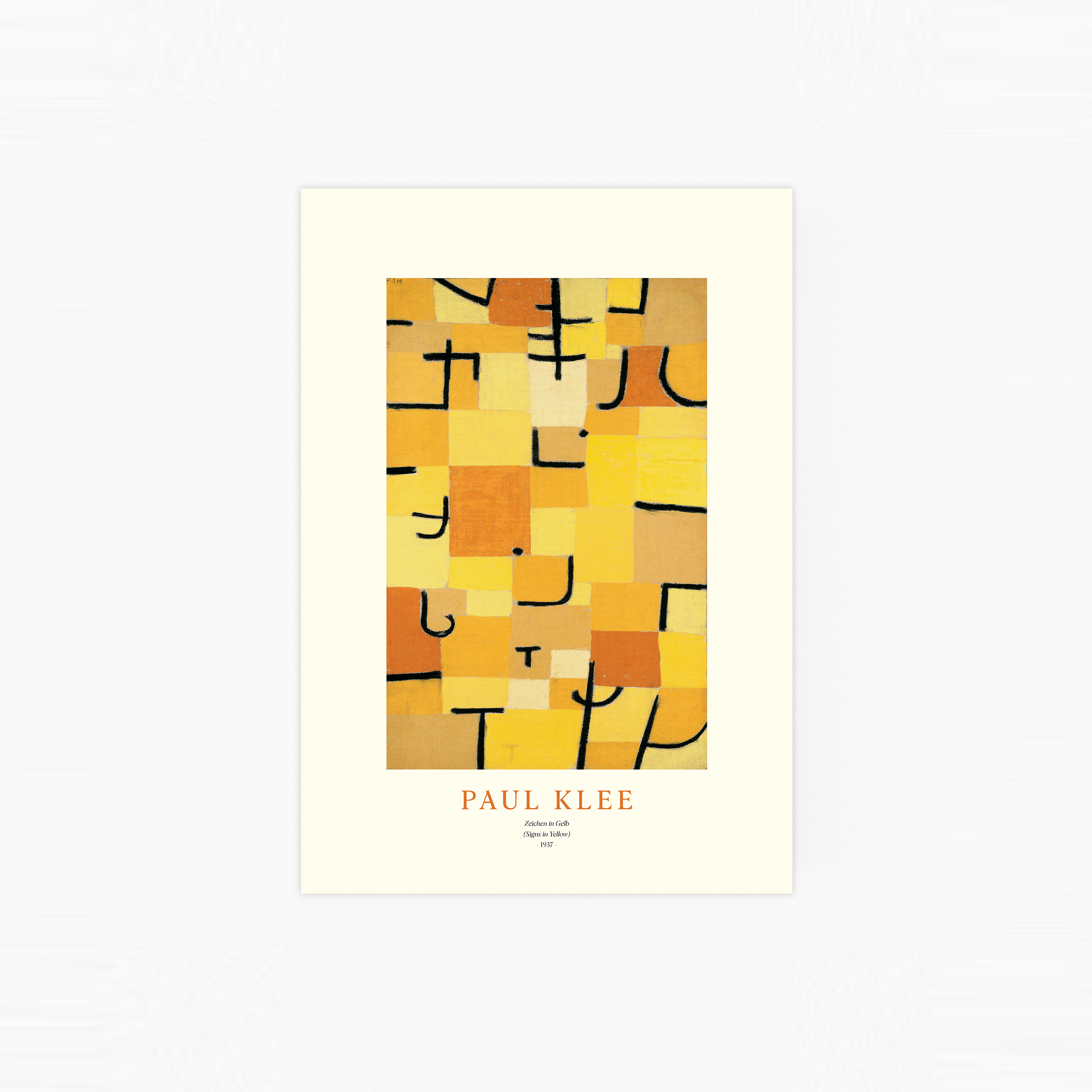 Signs in Yellow Poster