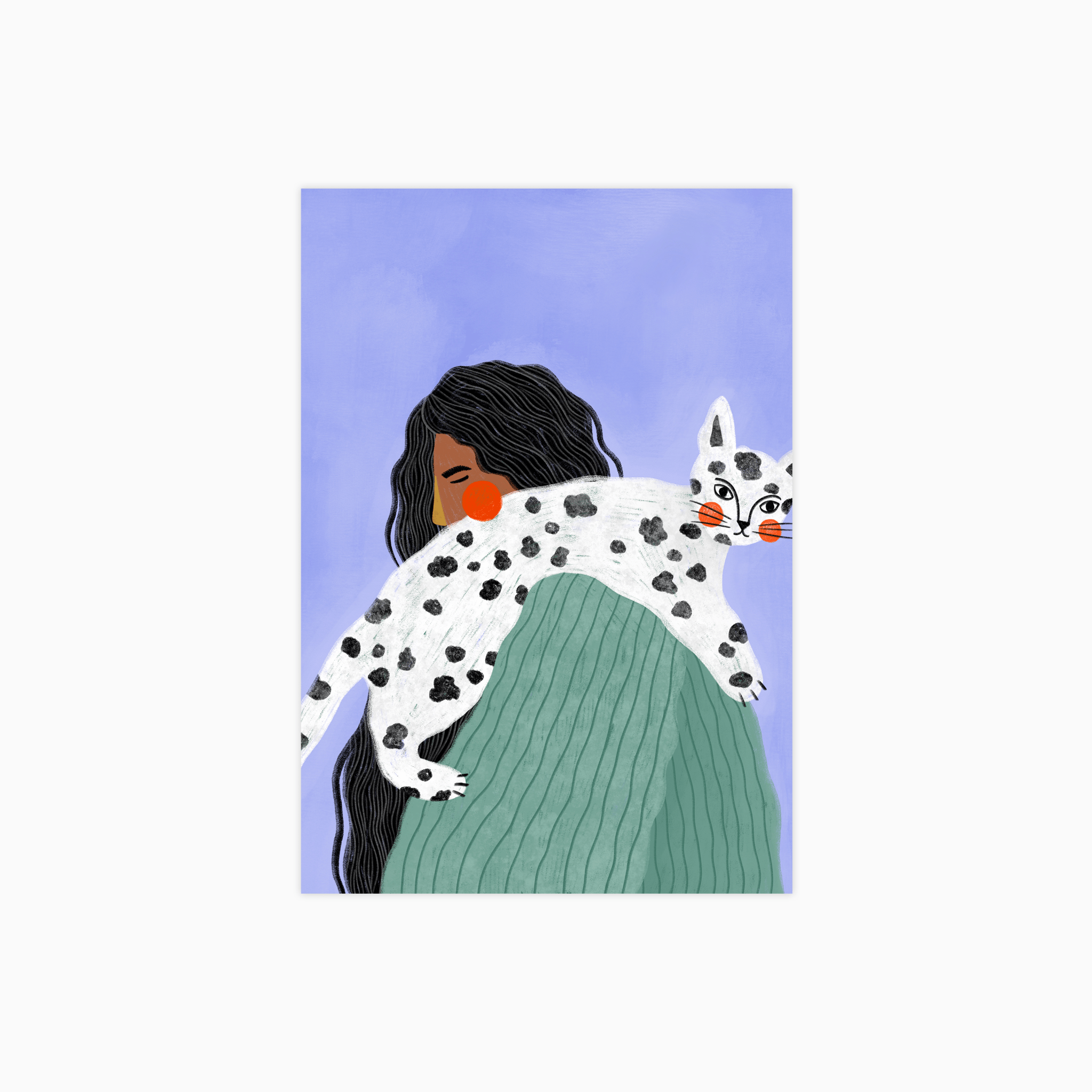 The Woman with the Cat Poster