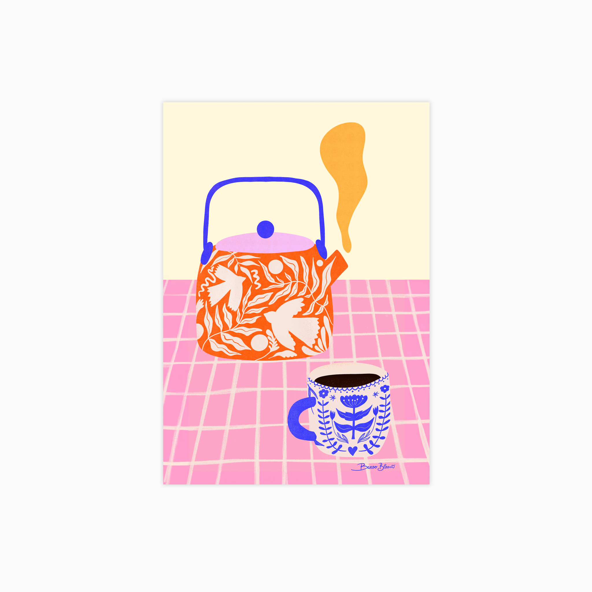 Colorful Dreamy Teapot Poster