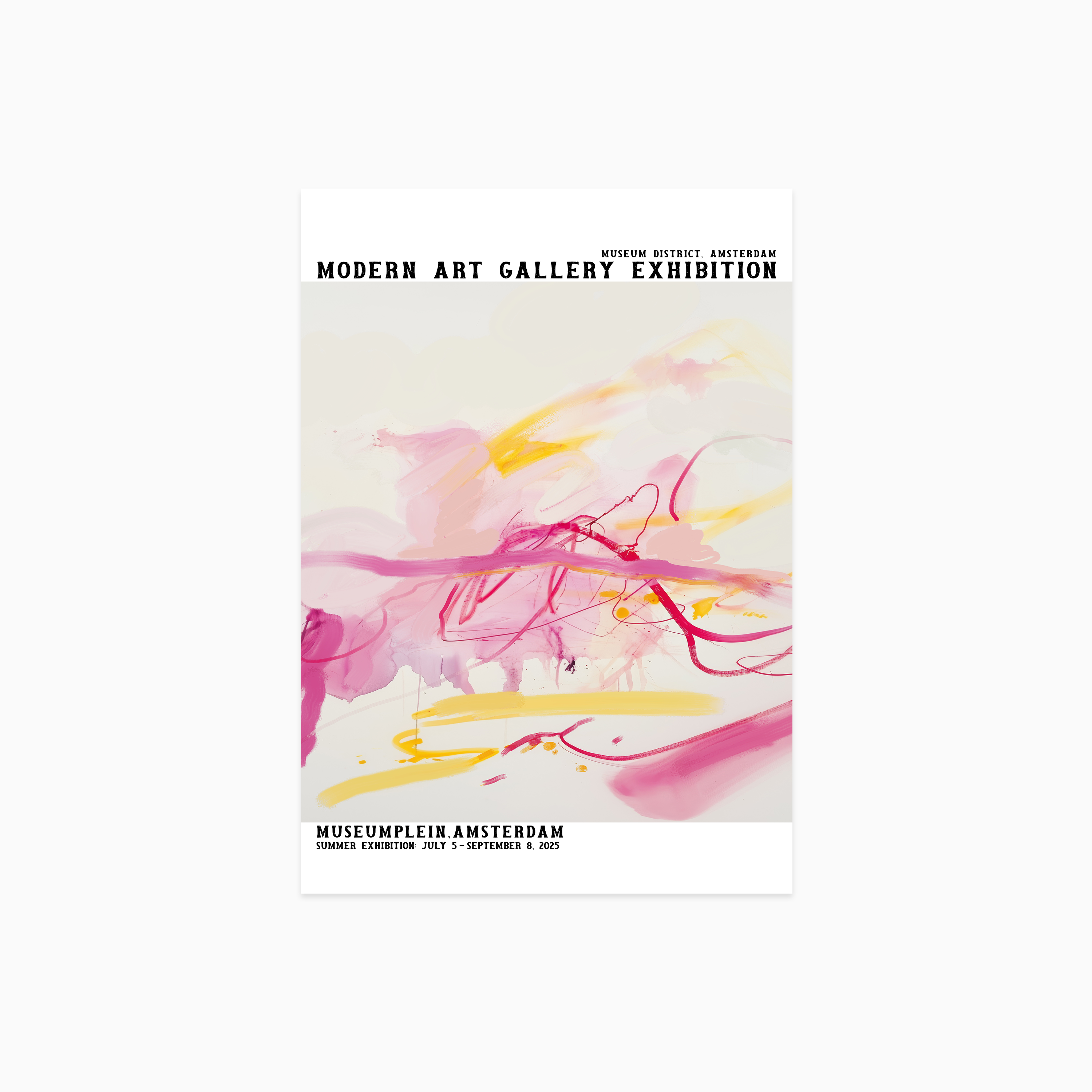 Modern Art Gallery Amsterdam Poster