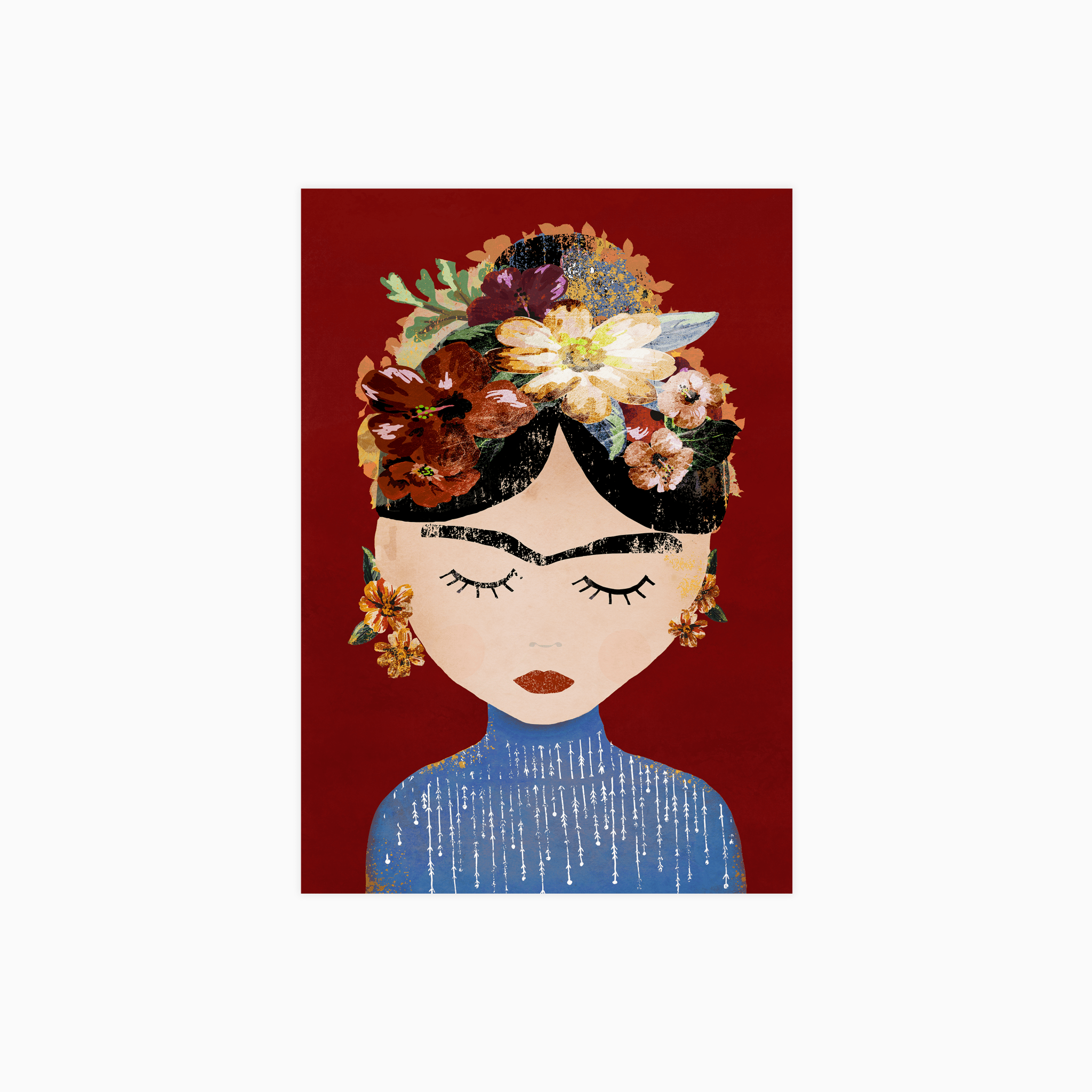 Frida Christmas Poster