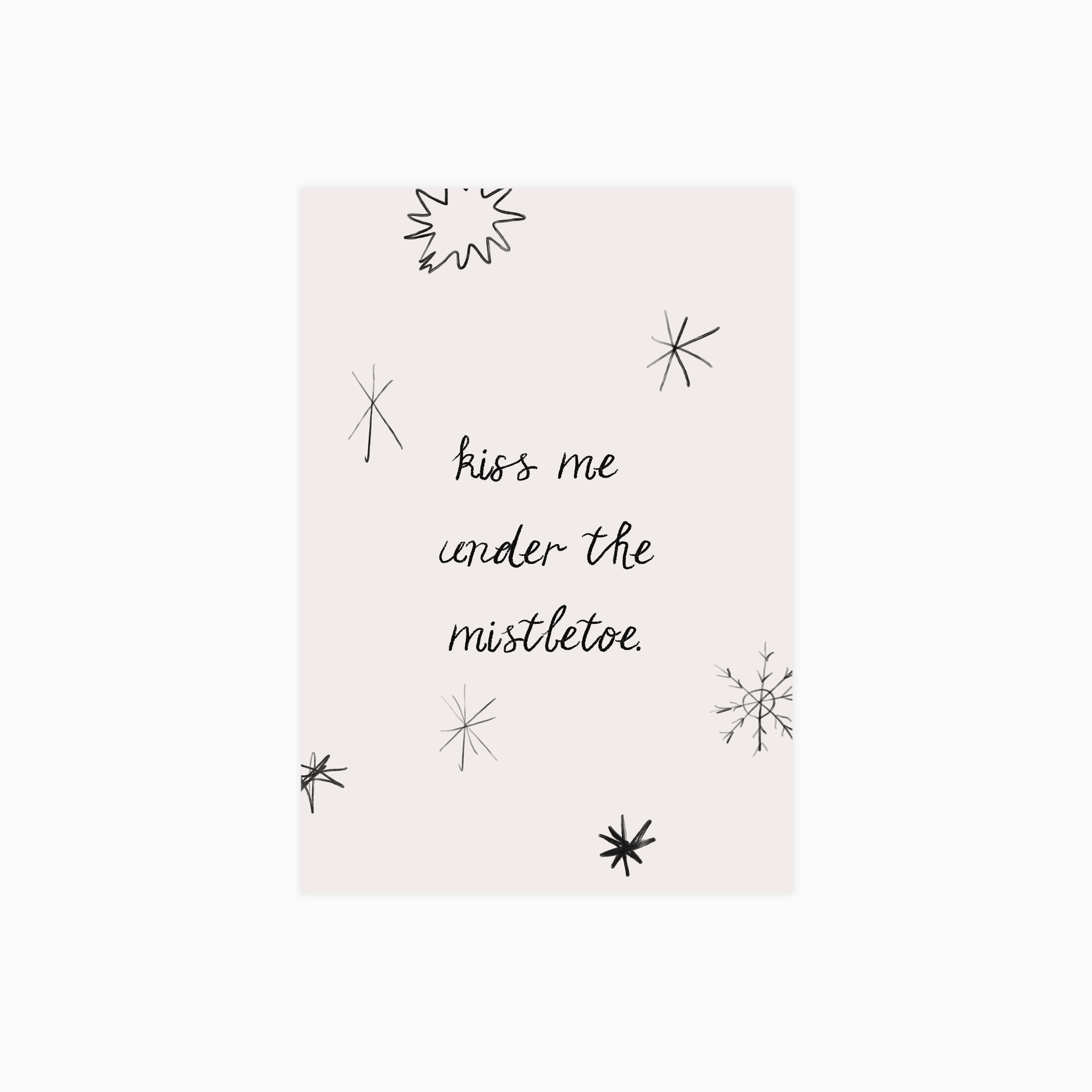 Kiss Me Under The Mistletoe Poster