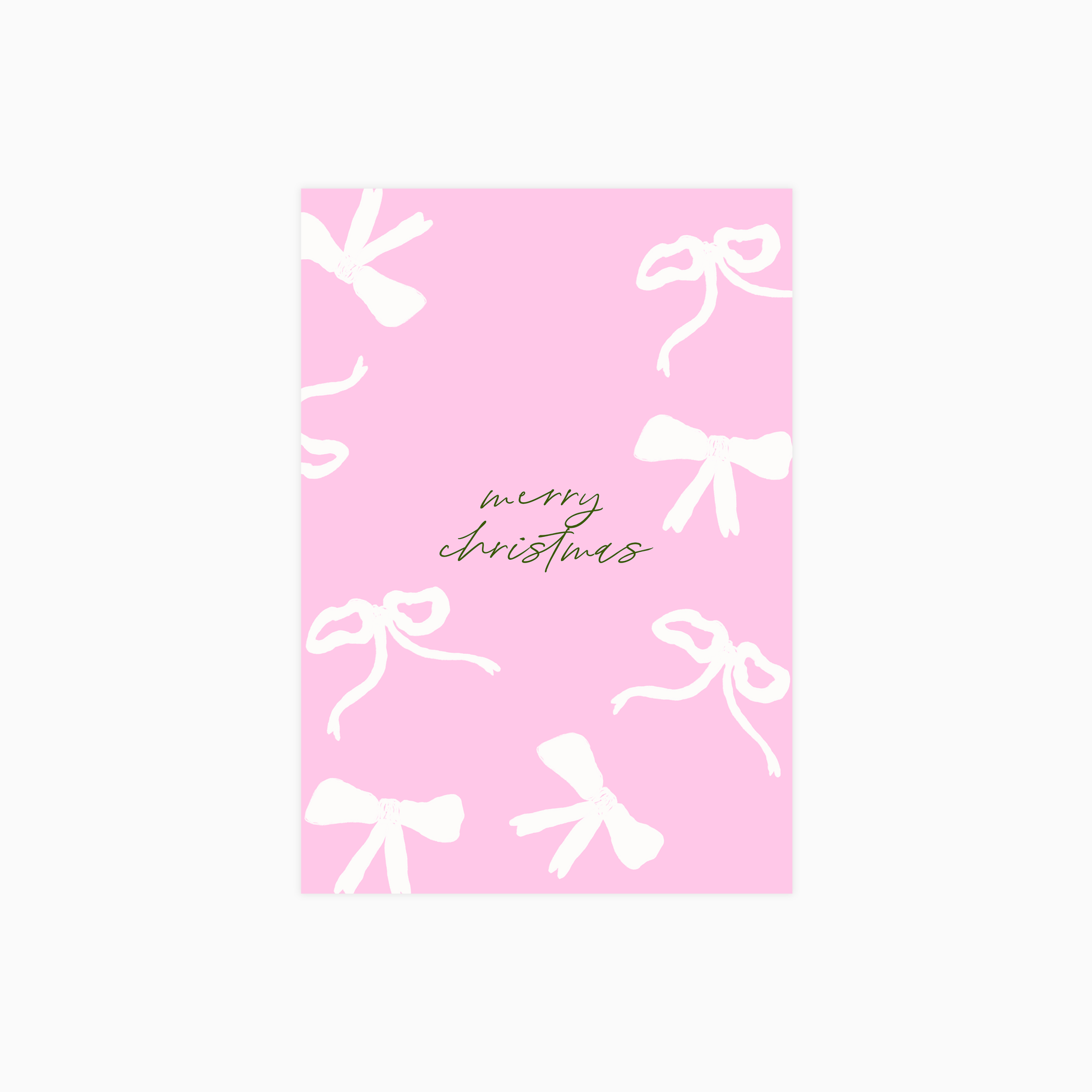 Merry Christmas Pink Poster