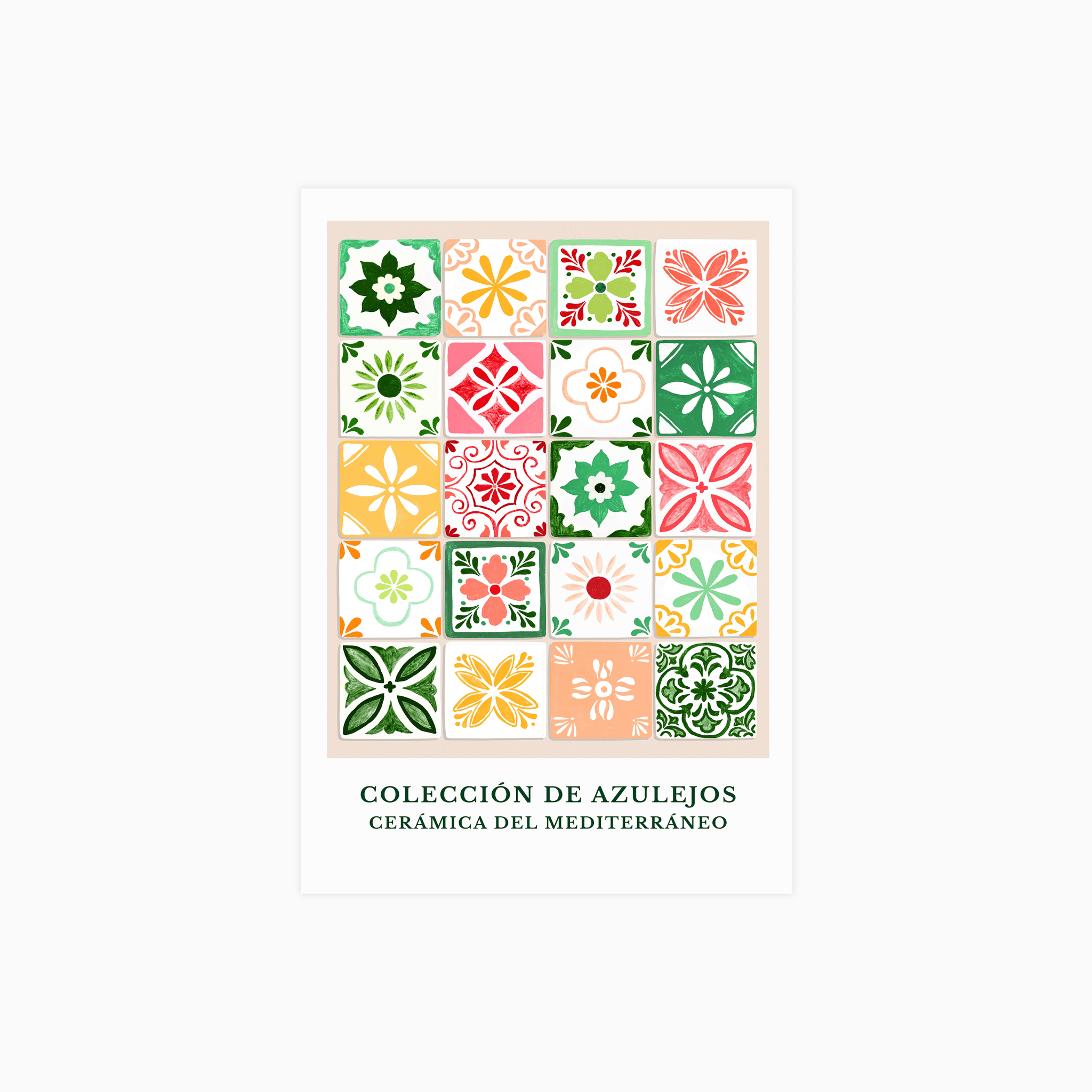 Azulejos del Mediterraneo Poster