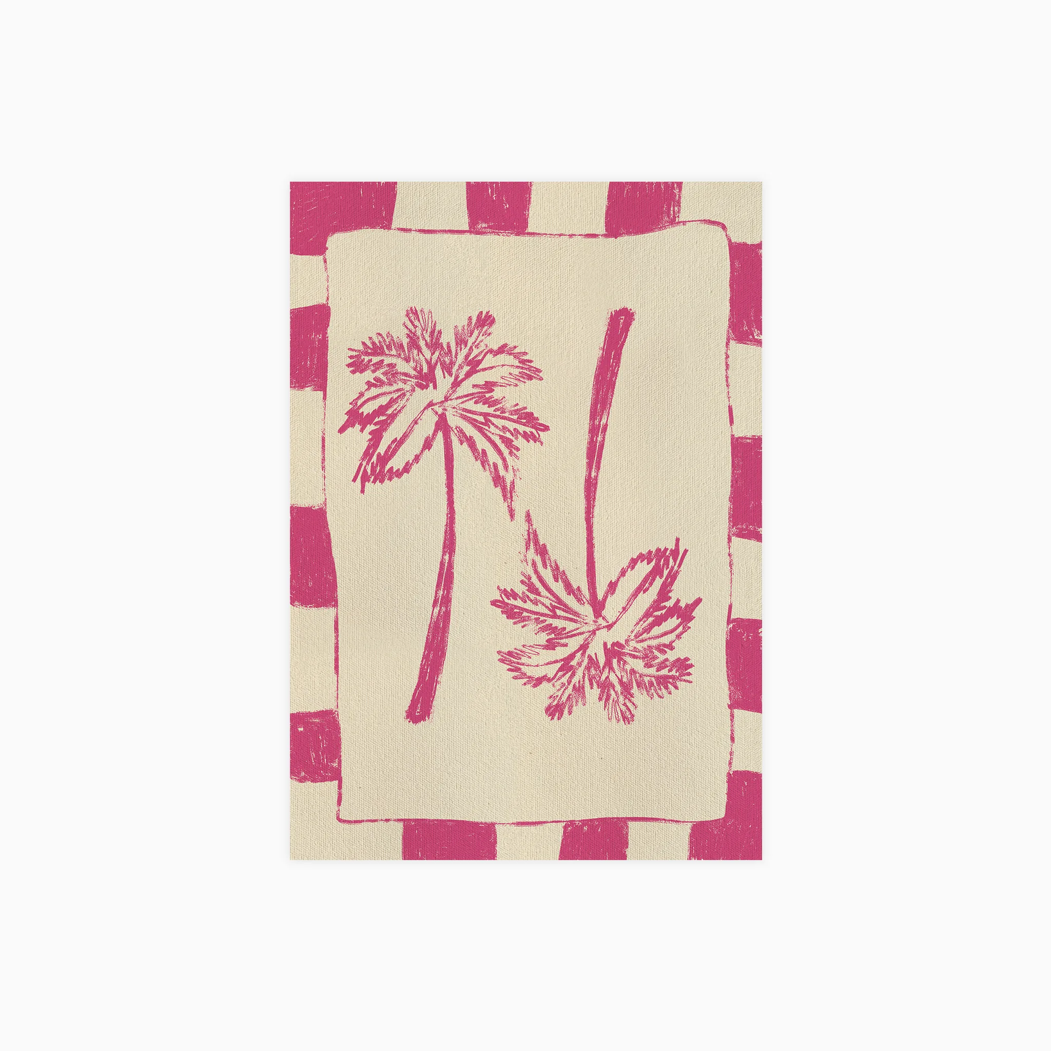 Palm Paradise Pink Poster