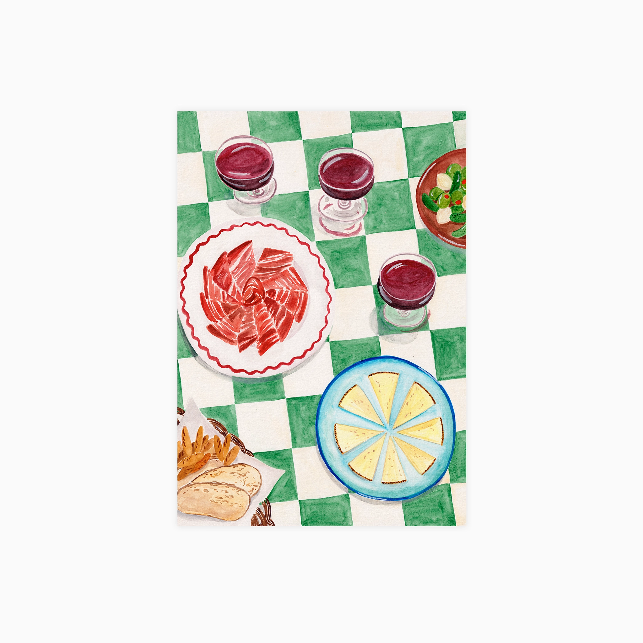 Jamon y Queso Poster